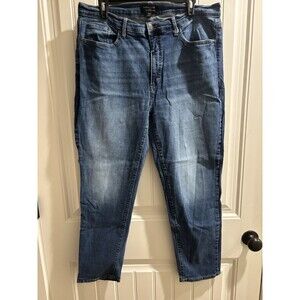 Banana Republic Curvy Girlfriend Jeans Women’s 36 Blue Mid-Rise Stretch Denim
